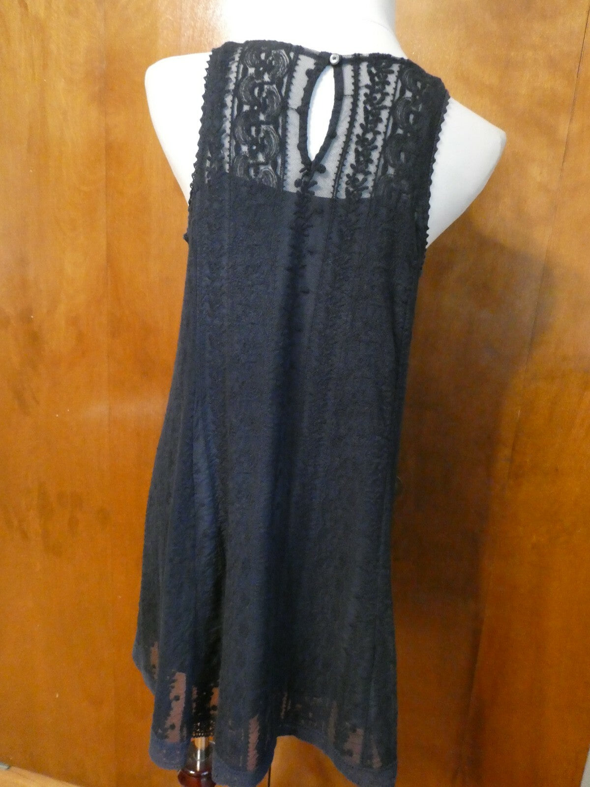 Abercrombie & Fitch women's navy lined evening dress Large (can fit Medium)