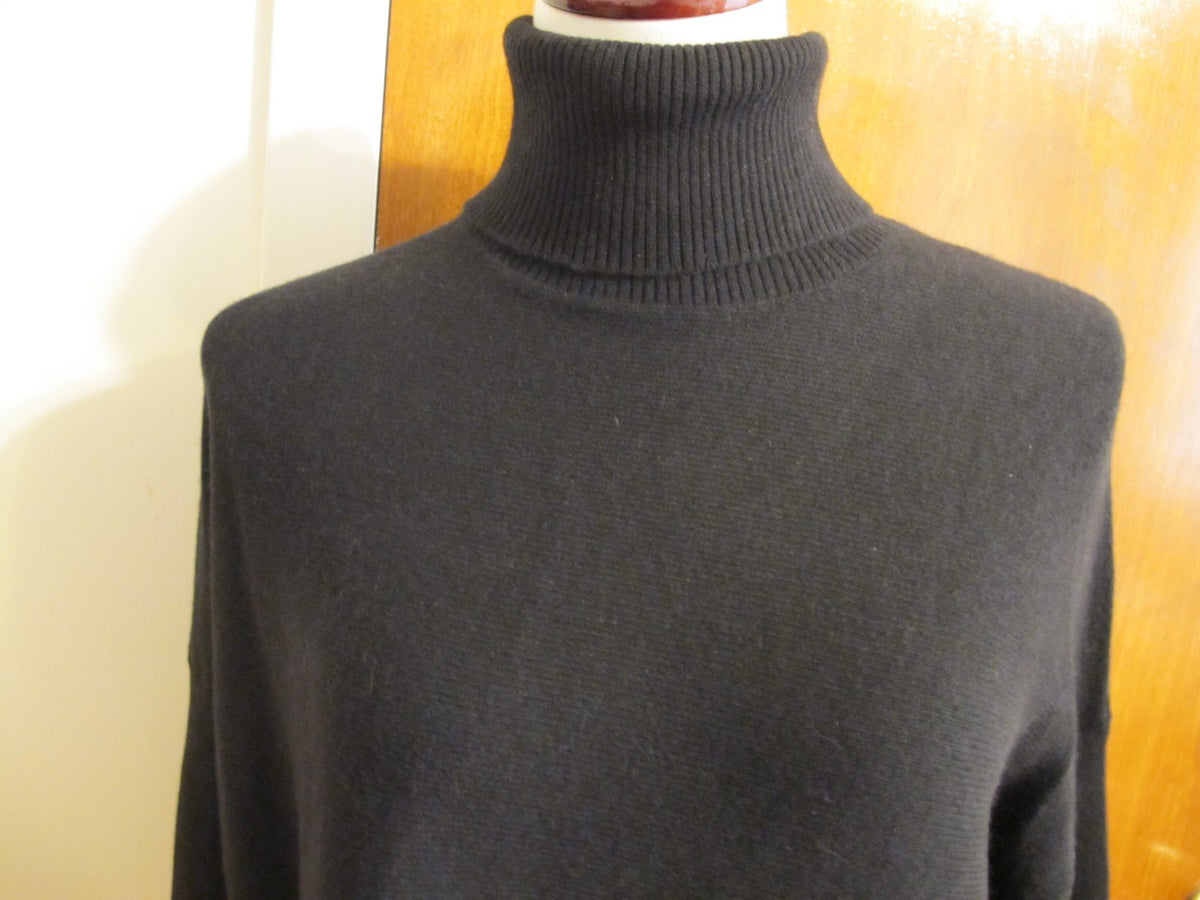 By Bloomingdale Women's Black 2Ply Cashmere Turtleneck Sweater XS/S 