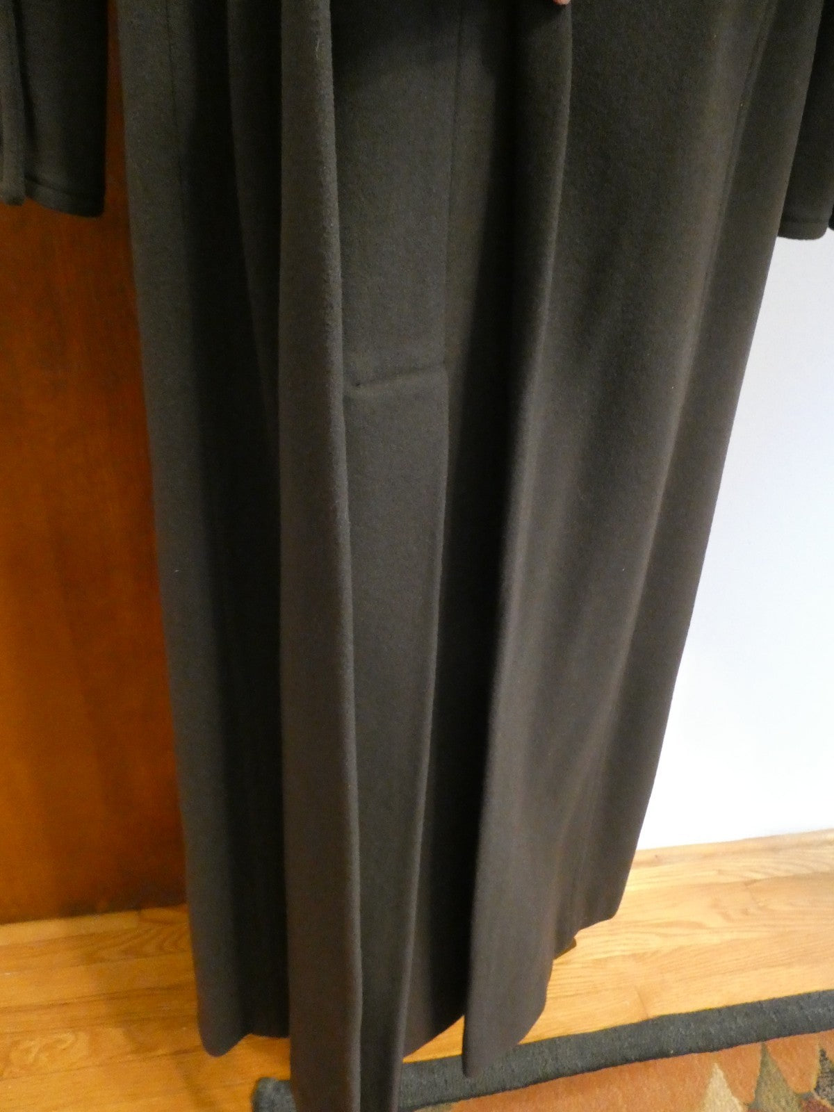 Marvin Richards Women's Long Wool Blend Coat Classic Winter Size 14(fit size8)