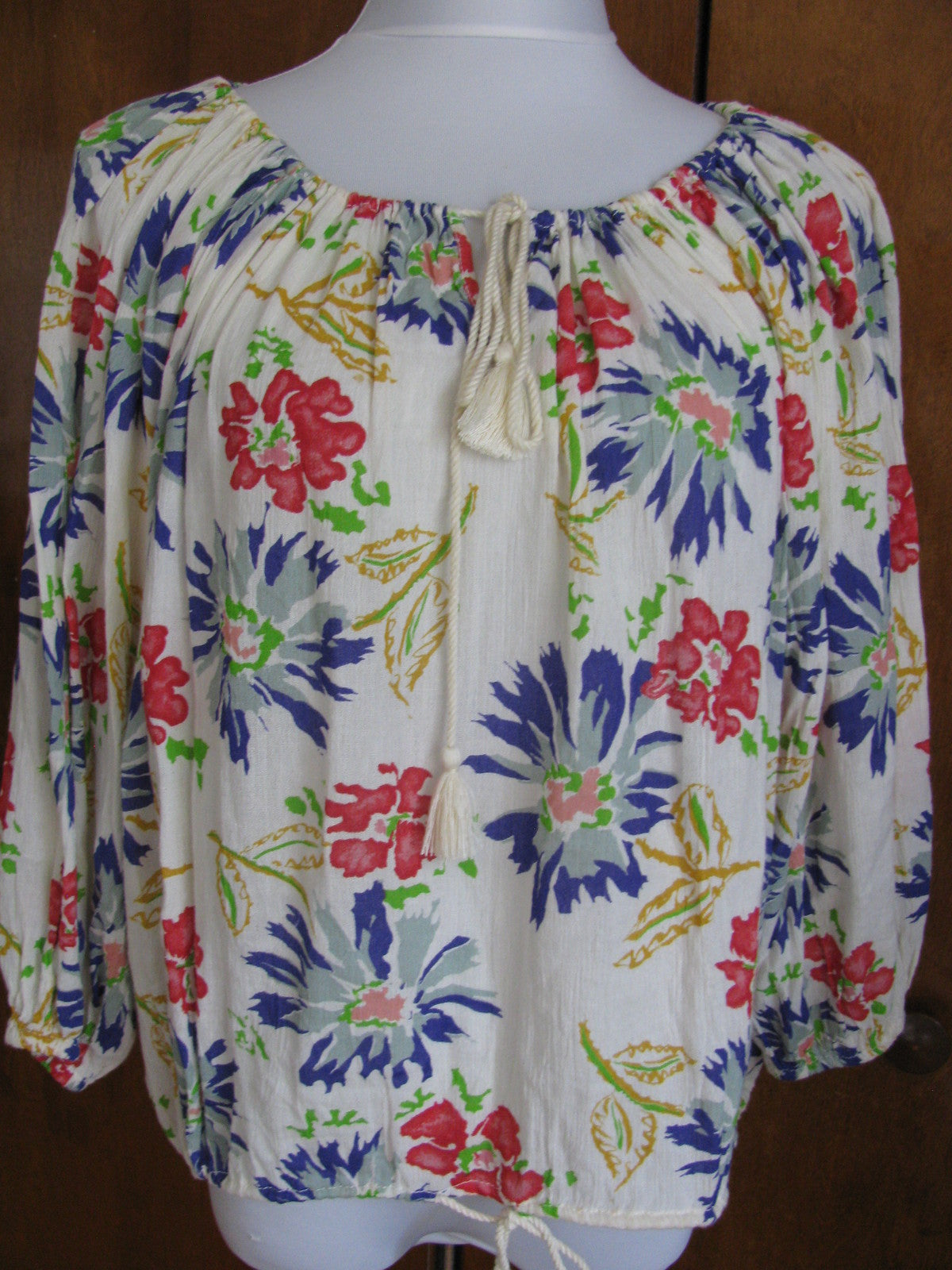 Denim & Supply women’s cotton/viscose colored 3/4 sleeves top Xlarge