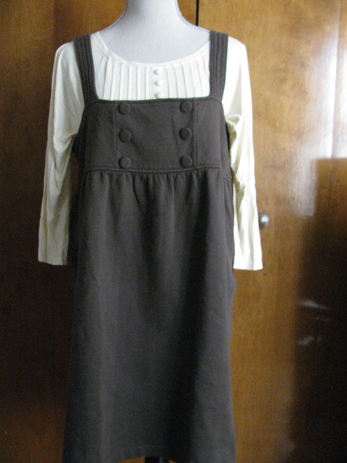 Juicy Couture women's brown grant fleece dress Large