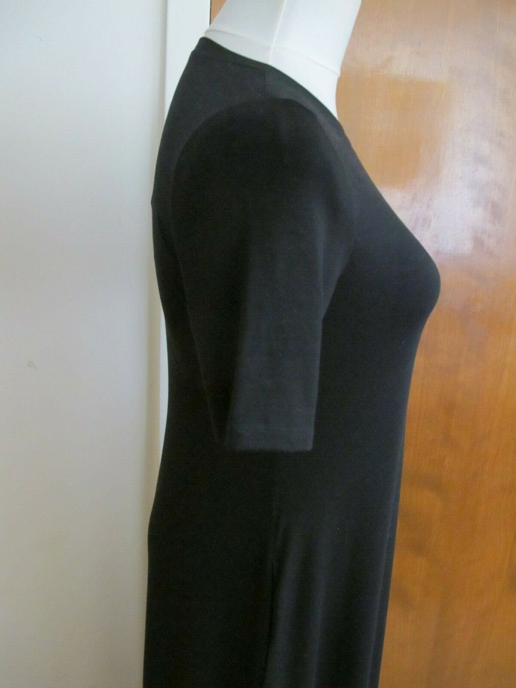 Eileen Fisher women's black A-line dress size PP/PTP