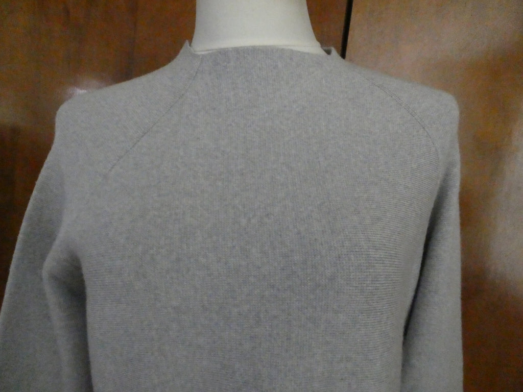 Armani Exchange Women's Gray 3/4 Sleeves Merino Wool Dress