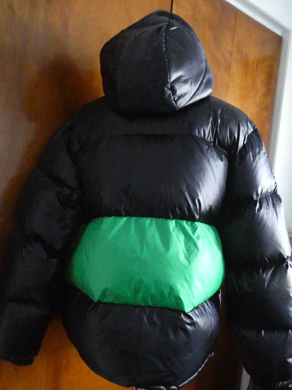 Lacoste Men’s Reversible Down Puffer Jacket XL 2XL Black Gray Hooded NWT $450