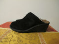 Ugg Australia SN 1934 Black Suede Sheep Shearling Lined Women’s Slippers Size 6