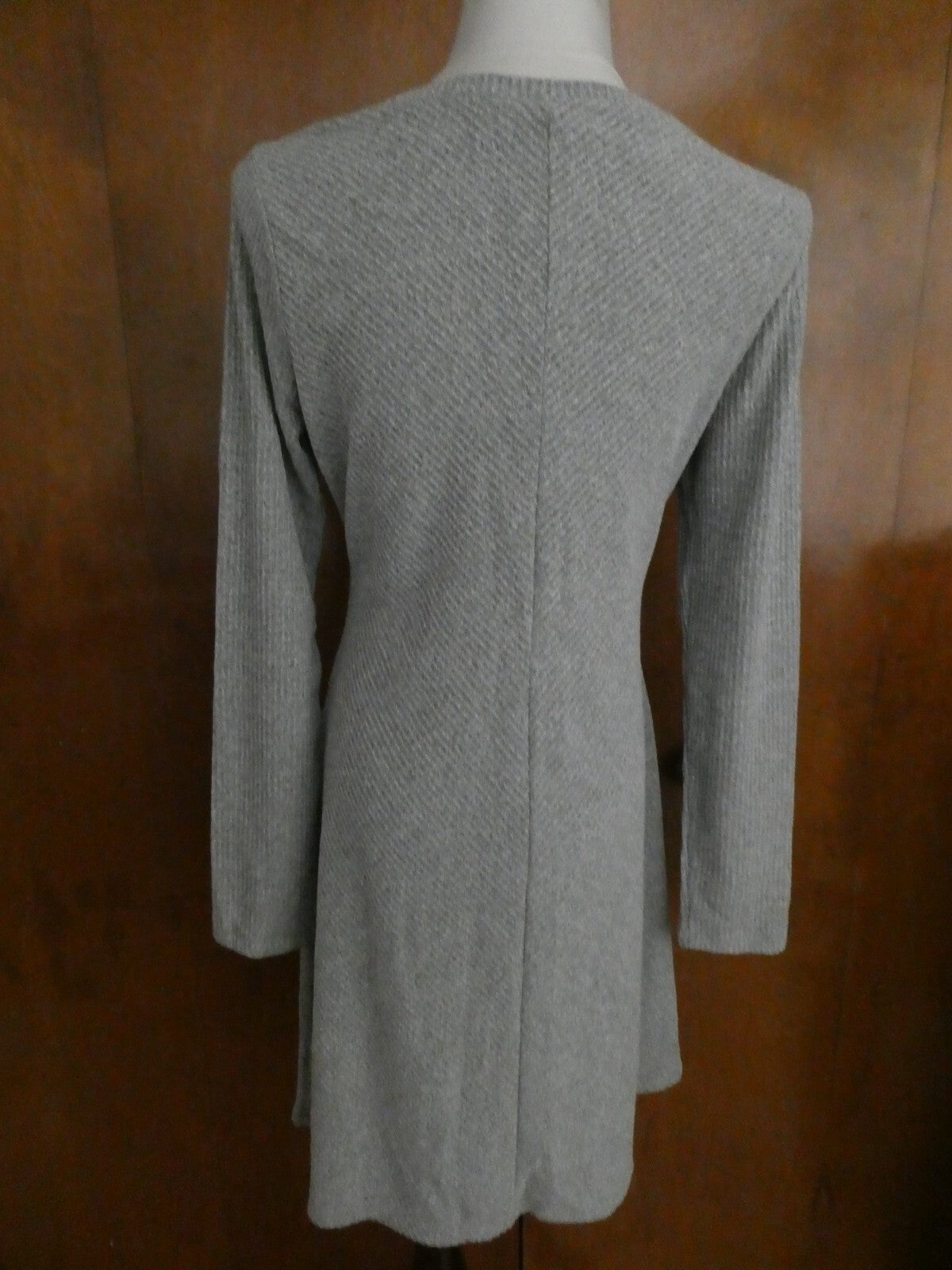 Gap Women’s Gray A-Line Long Sleeves Dress Medium, Xlarge