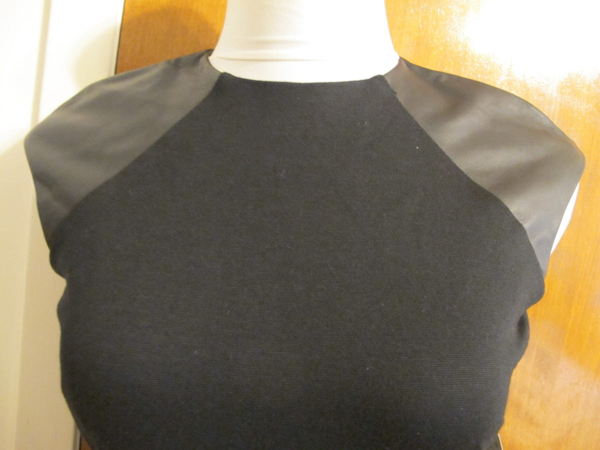 Ralph Lauren women's  leather insert black detailed  dress size 2 New