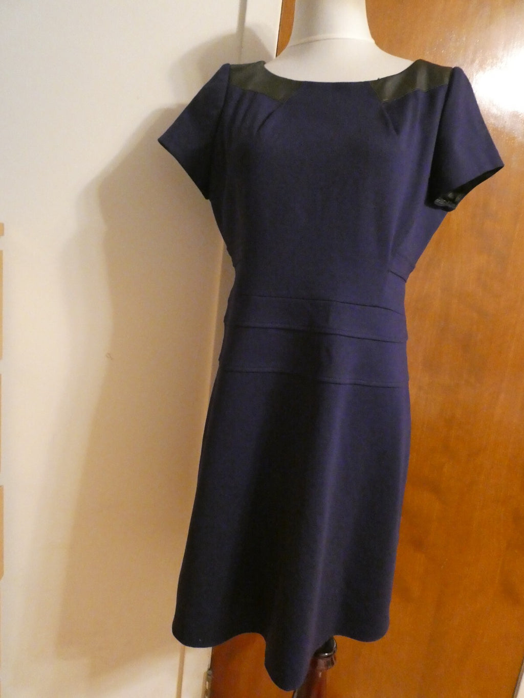 Tahari women's purple detailed dress 14P