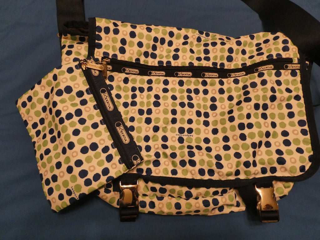 LeSportsac Deluxe Everyday Bag Starlite Multicolor Crossbody 2 Piece W Cosmetic