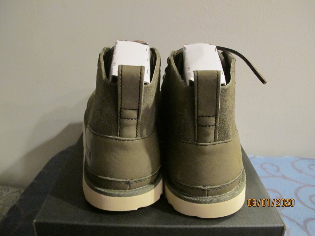 UGG Australia Neumel Unlined Leather Suede Men's Khaki Boots 13 Authentic 