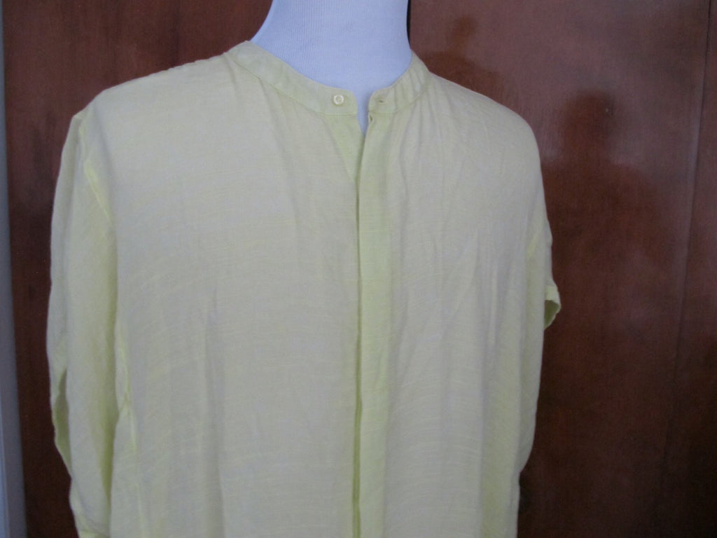 Anthropologie SaturdaySunday womens chartreuse Kendra oversized tunic small NWT