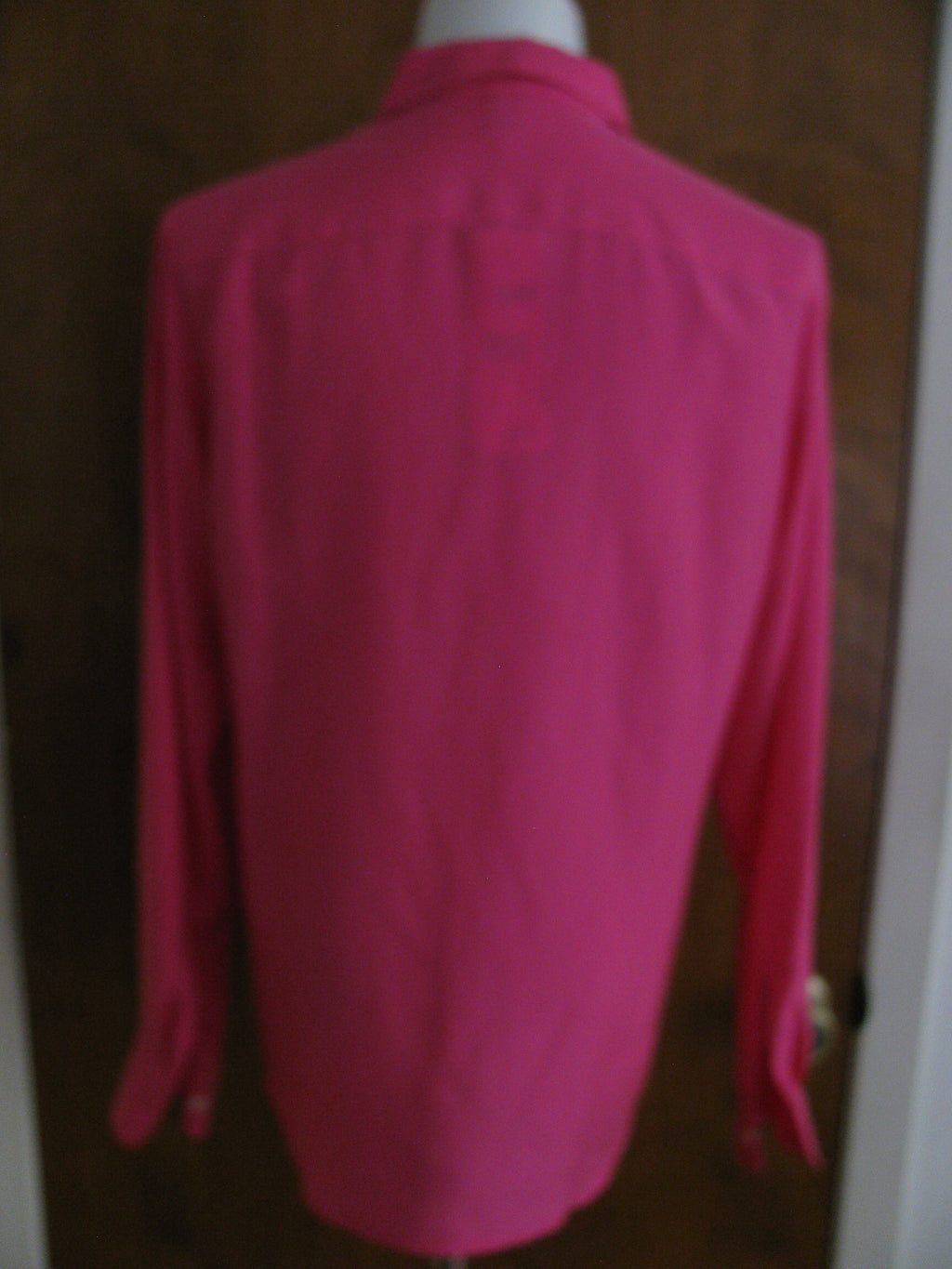 Ralph Lauren  women's cerise pink silk top medium 