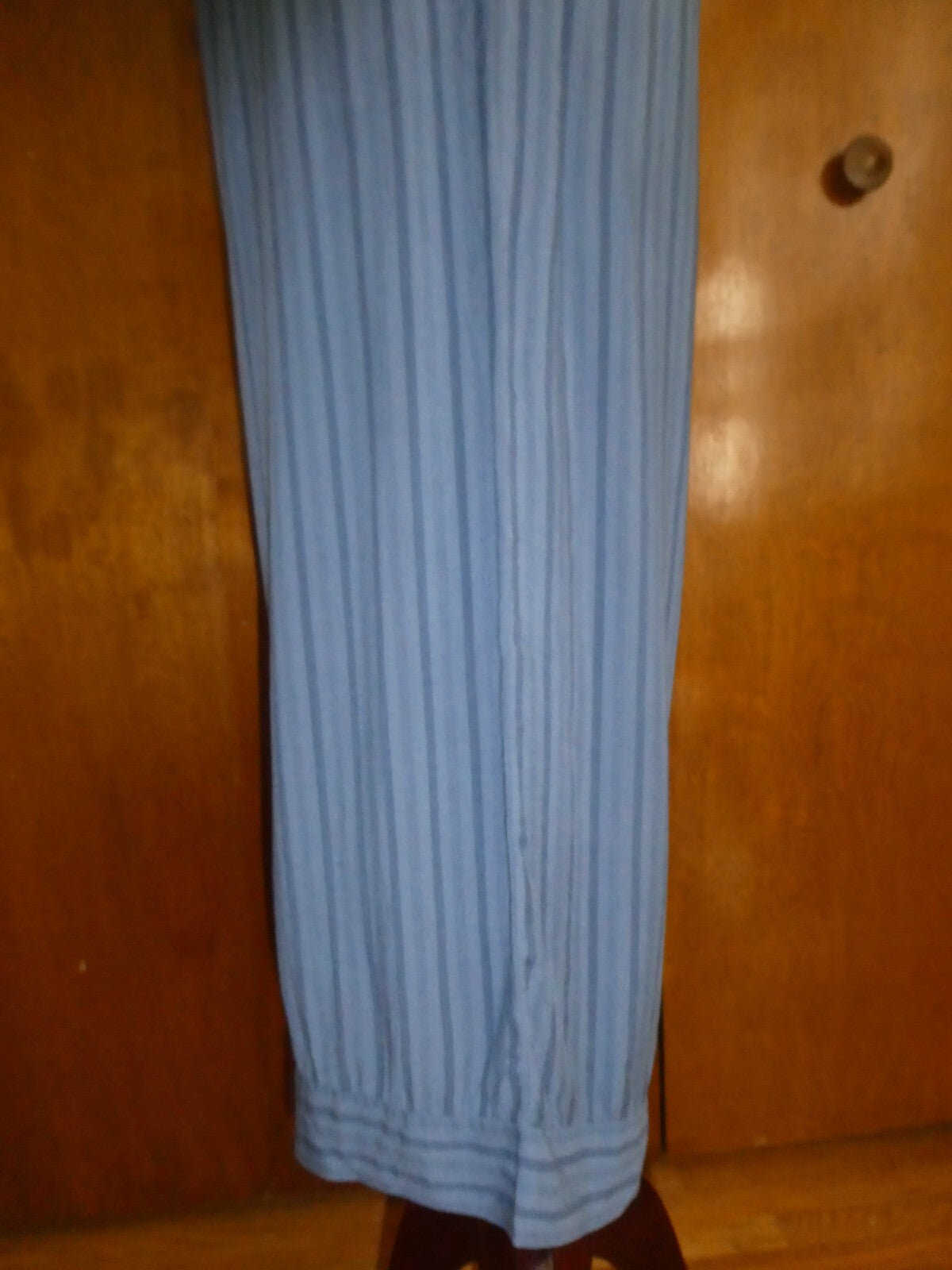 Collection Women Blue Viscos lightweight Summer Capris Pants S/M Italy