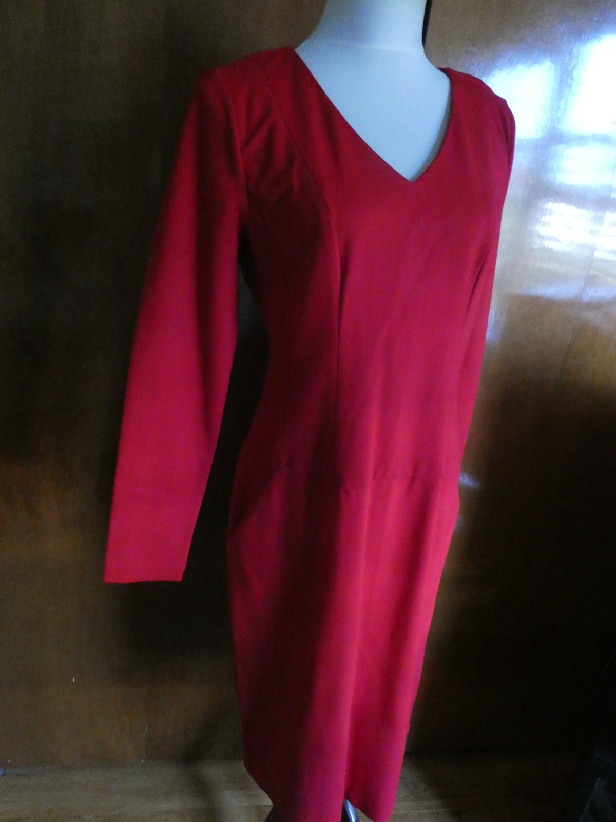Talbots women's red long sleeves dress 12 $129