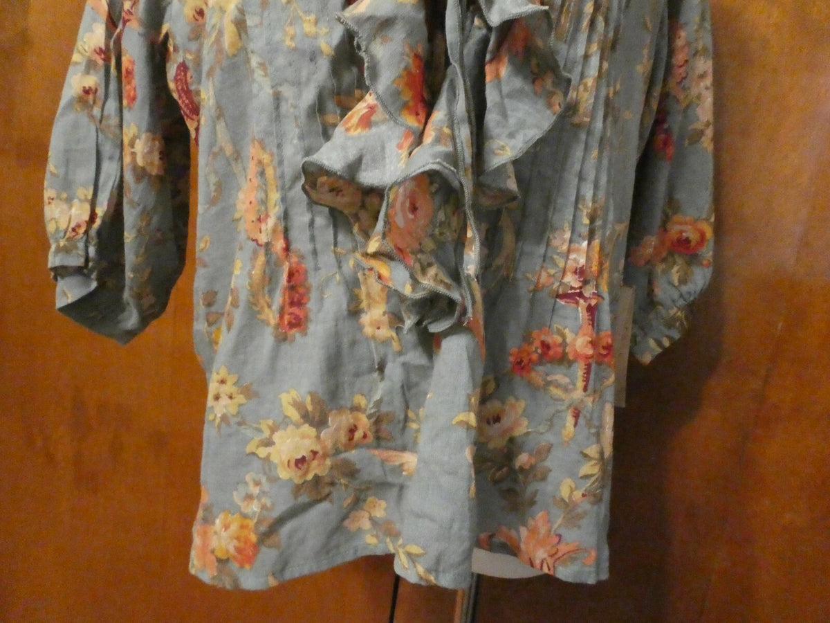 Denim & Supply women's gray orange top New