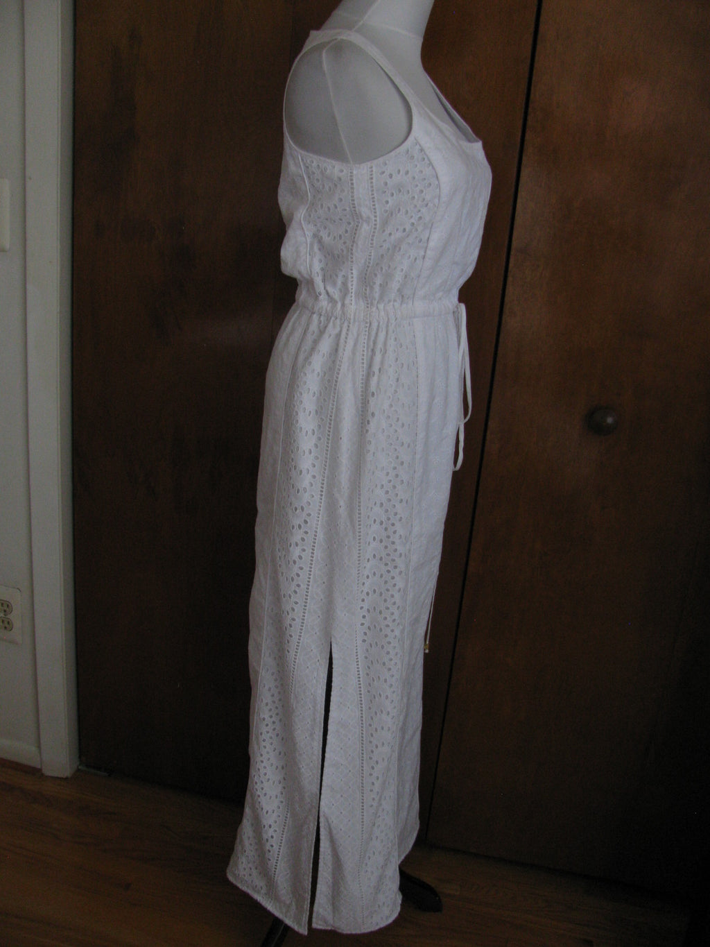 Michael Kors Women's White Lightweight Lined Maxi Dress PS 