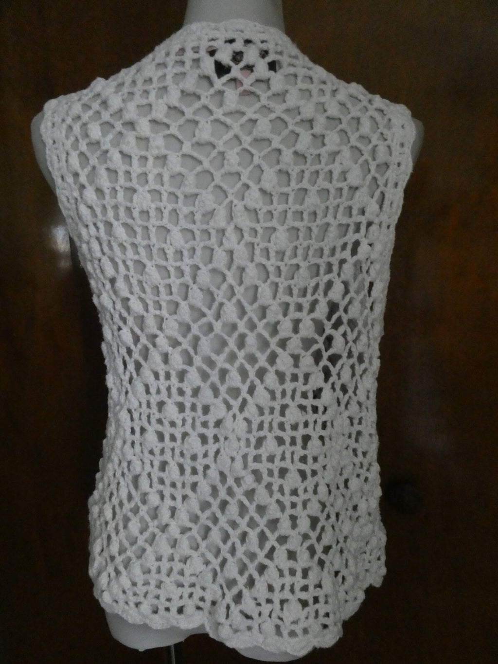 Juicy Couture women's crochet cotton/ white stylish open front cardigan Medium