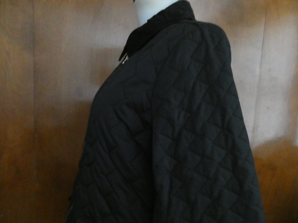 Tommy Hilfiger Quilted Zip-Up Jacket Black Size Large