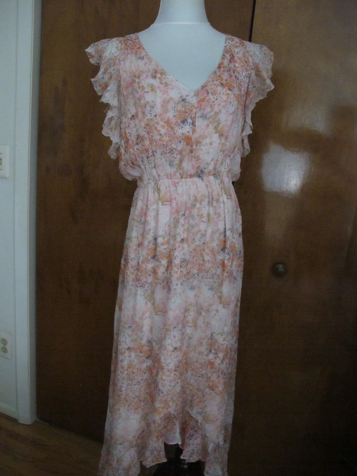 Anthropologie Women's HD in Paris Pink Rose Evening Dress size 12 New w/Tags