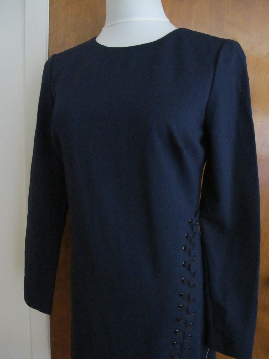 Ralph Lauren women's royal navy lined stylish fitted New dress 