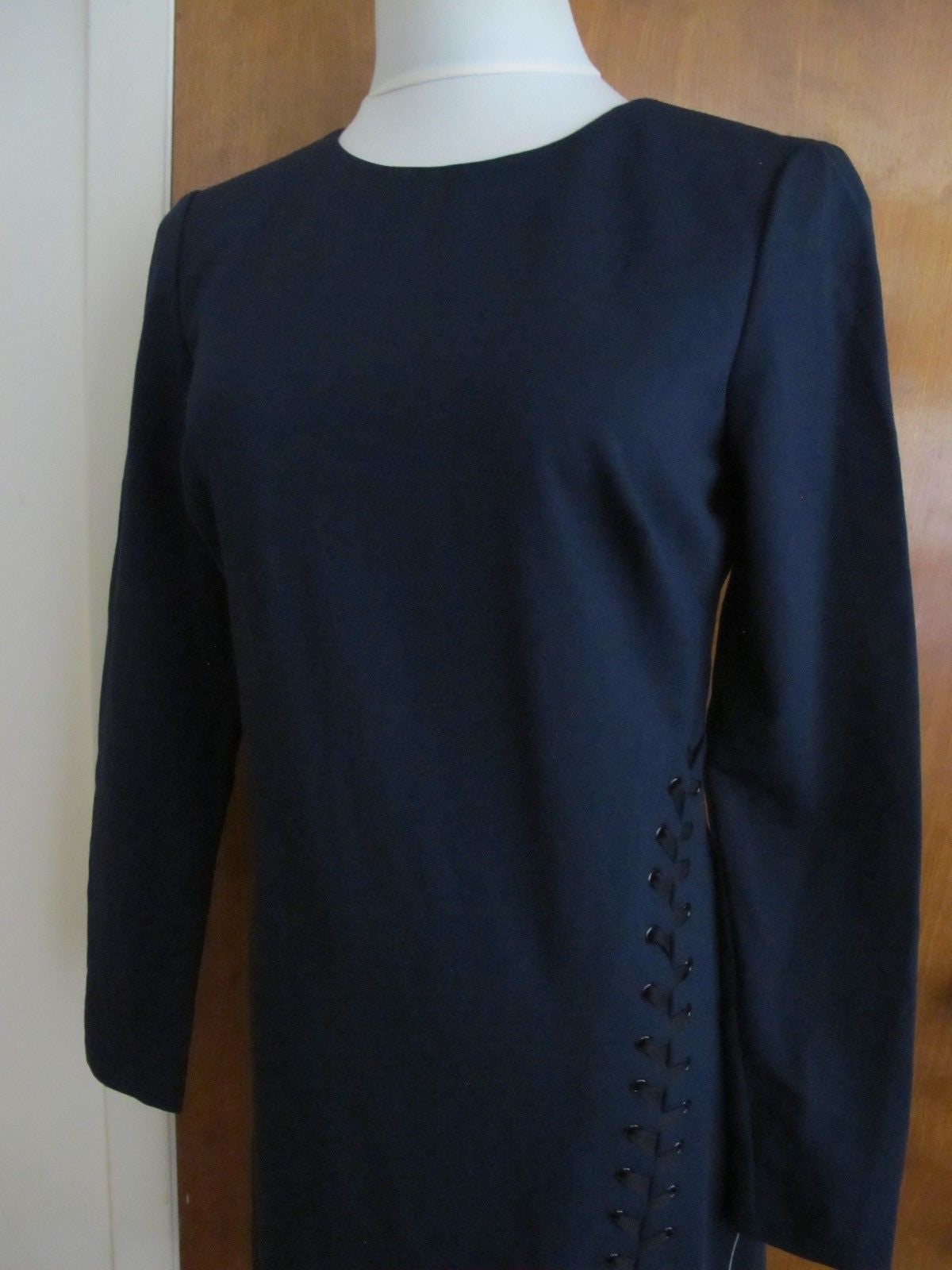 Ralph Lauren women's royal navy lined stylish fitted New dress 