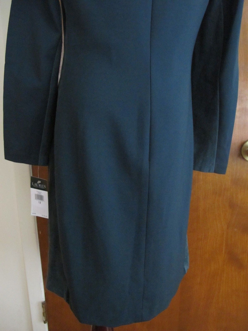 Ralph Lauren women's green evening gathered dress New