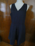 Gap Women's Navy Linen Lined Dress Size 16 fits size 14