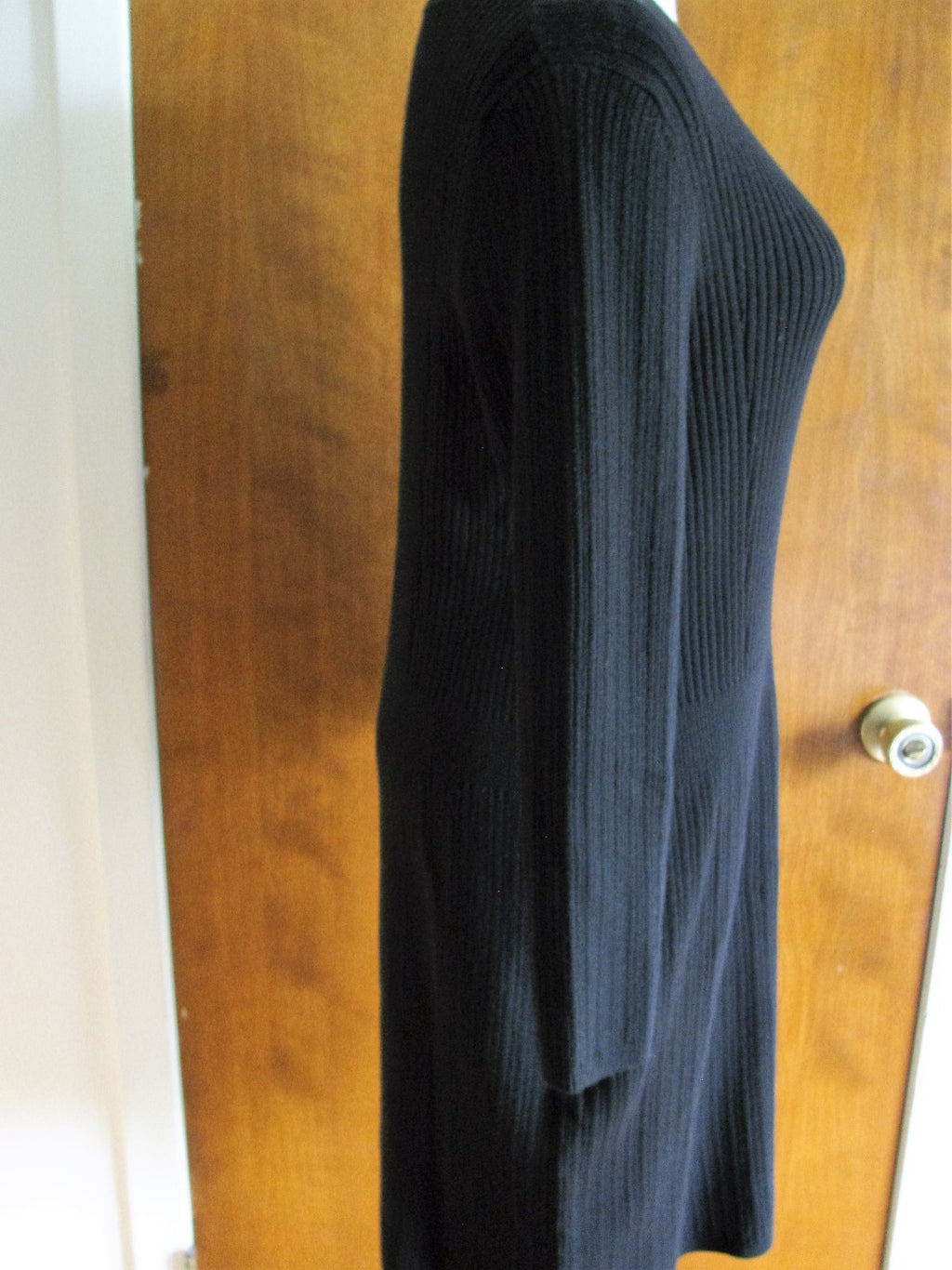 Gap women's Black Cotton Viscose Sweater Dress Xlarge Fits size Large 
