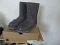 UGG CLASSIC ZODIAC WOMEN'S SHORT GRAY SHORT NIGHTFALL SUEDE SHEEPSKIN  BOOTS 7