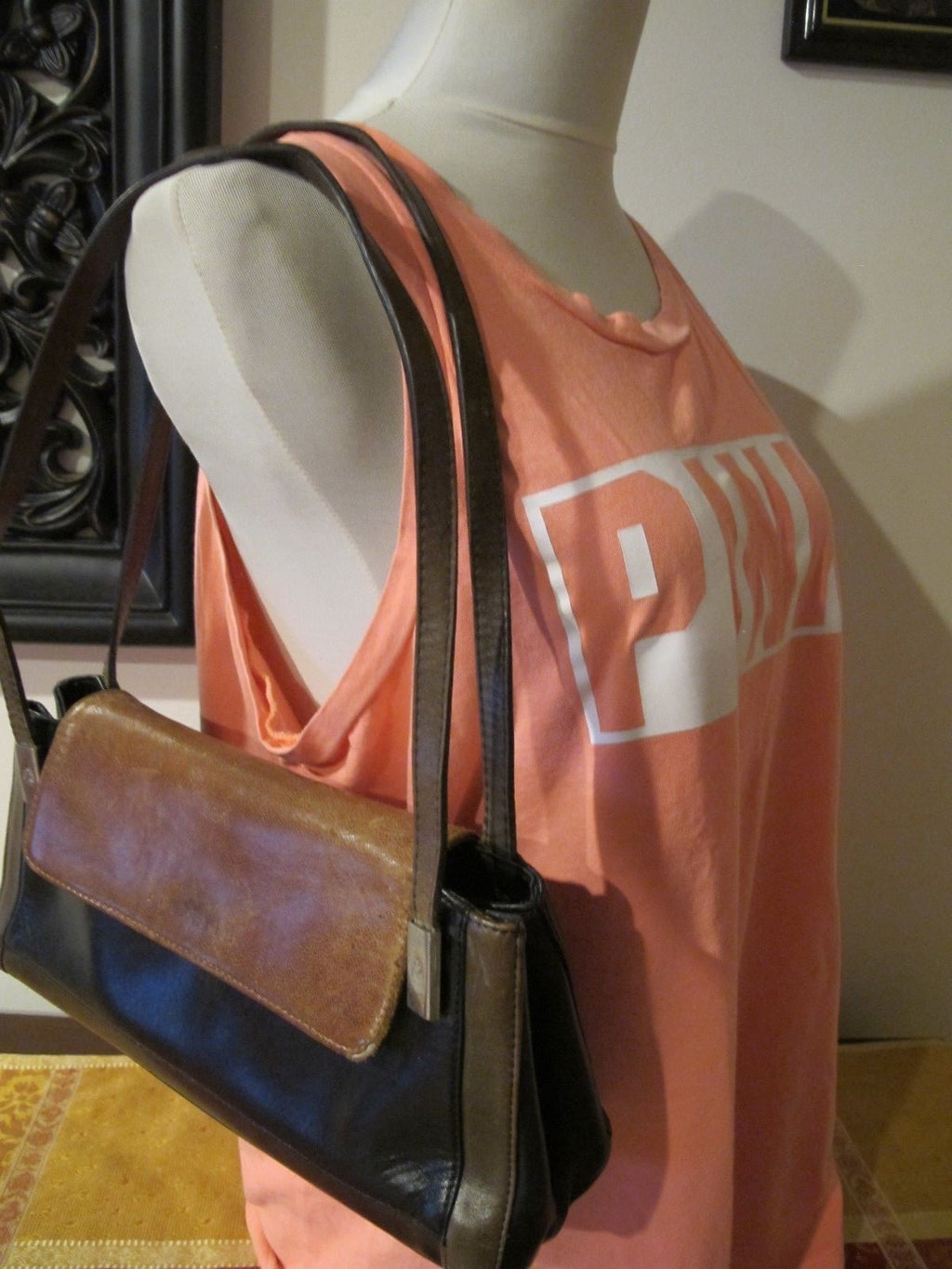 Chiarini Vintage Women’s Brown Foldover Leather Bag Purse