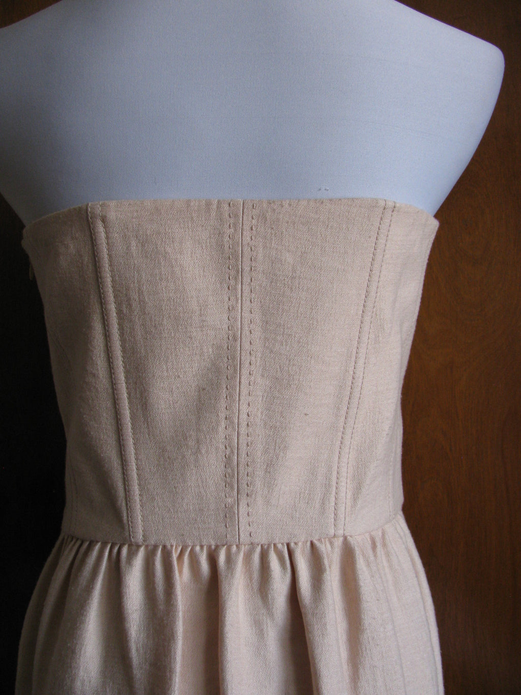 Rachel Roy women's champagne stylish strapless dress Size 10 