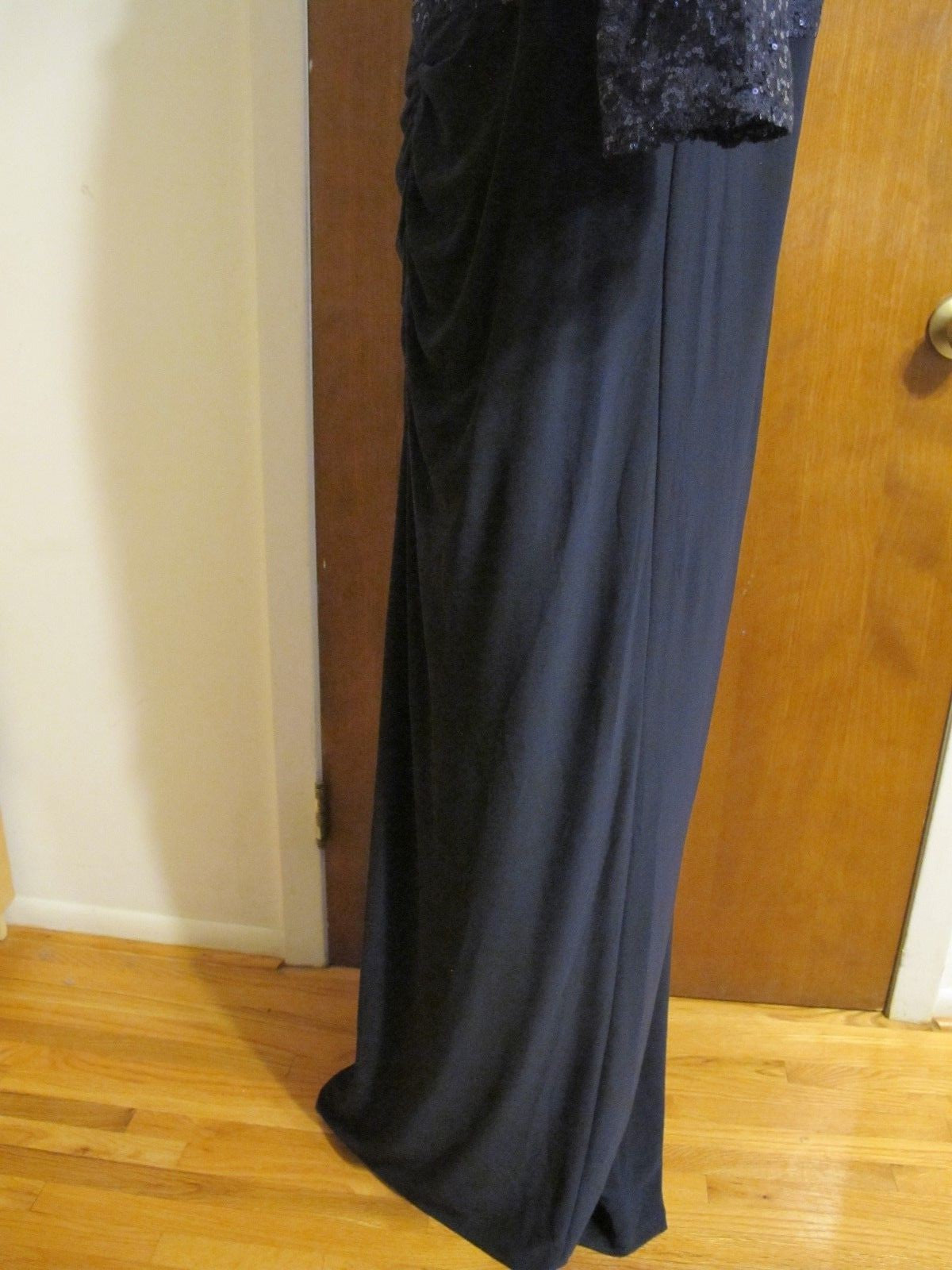 Alex evenings women’s navy maxi gathered evening dress size 20W 