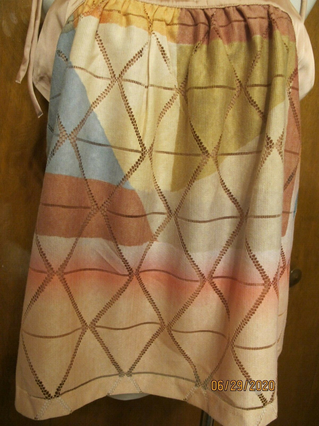 Anthropologie Akemi+ Kin women's lined multi color thank top.