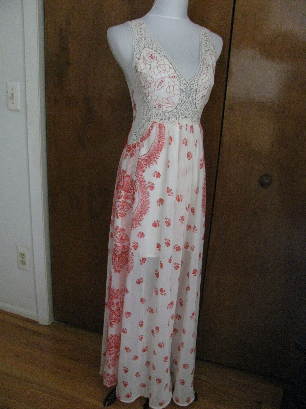 Free People women’s magnolia gorgeous lined maxi dress size 2 New