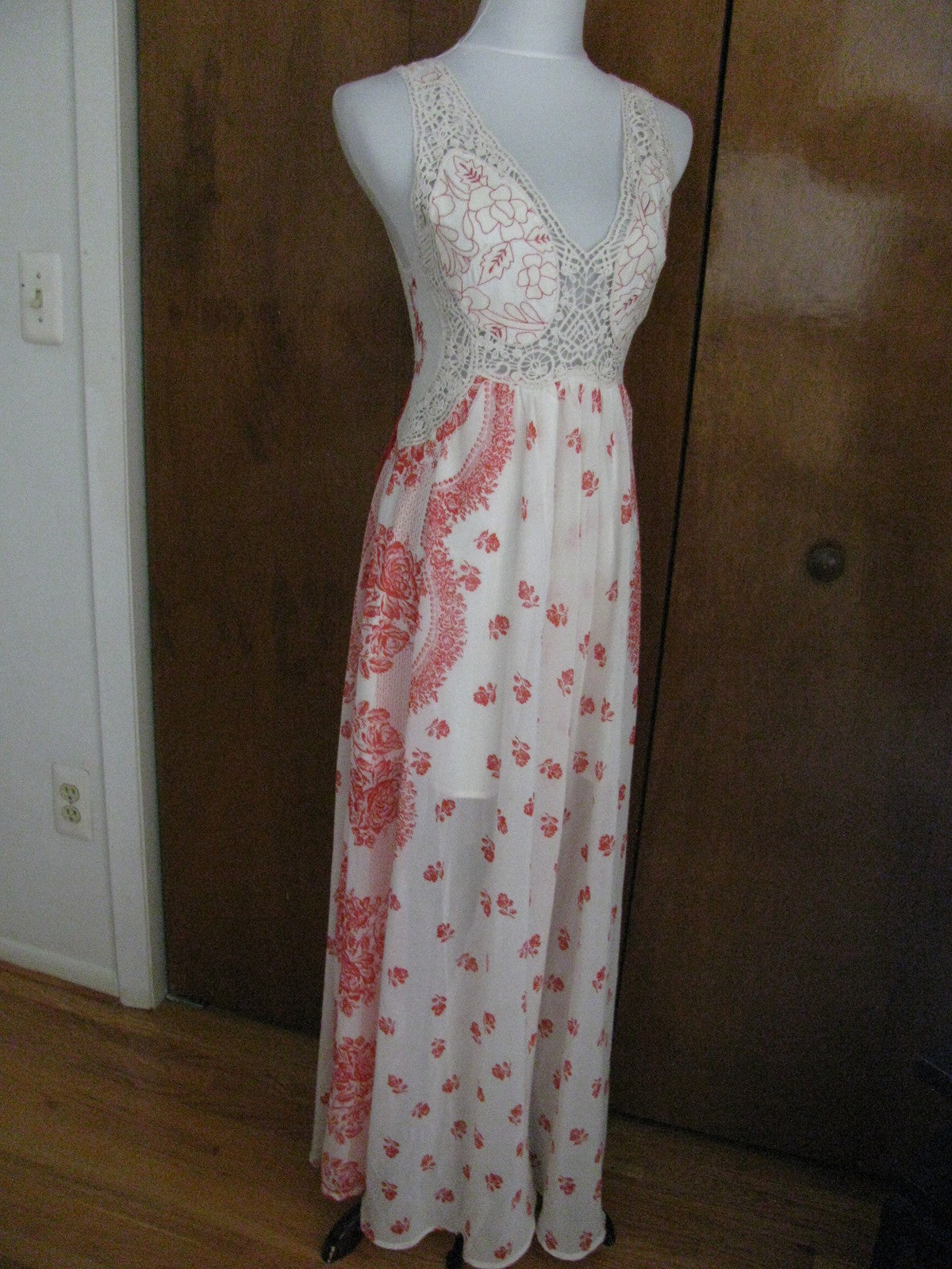 Free People women’s magnolia gorgeous lined maxi dress size 2 New