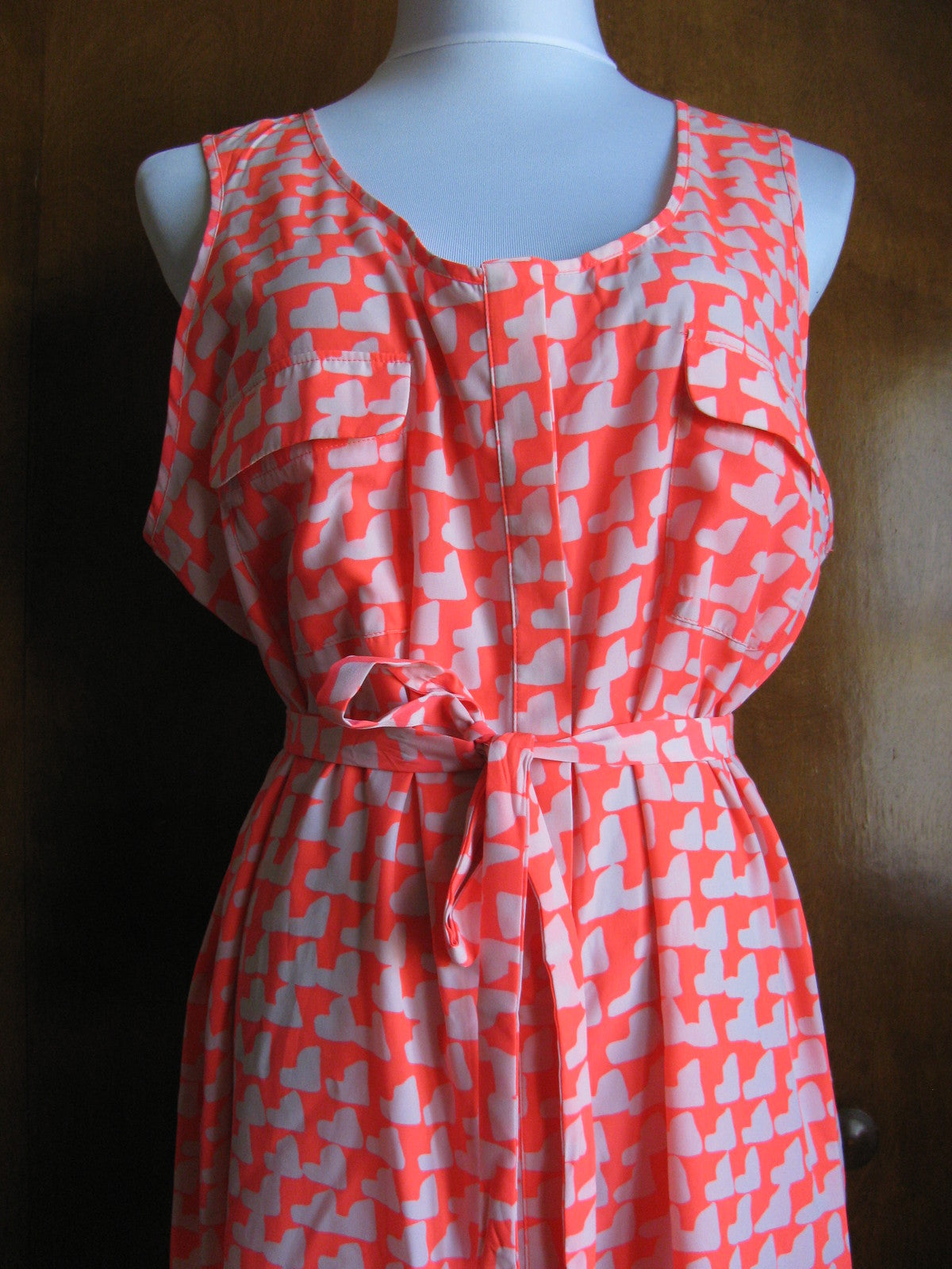 Gap Women's Multi Color Stylish Belted Pocketed Dress New