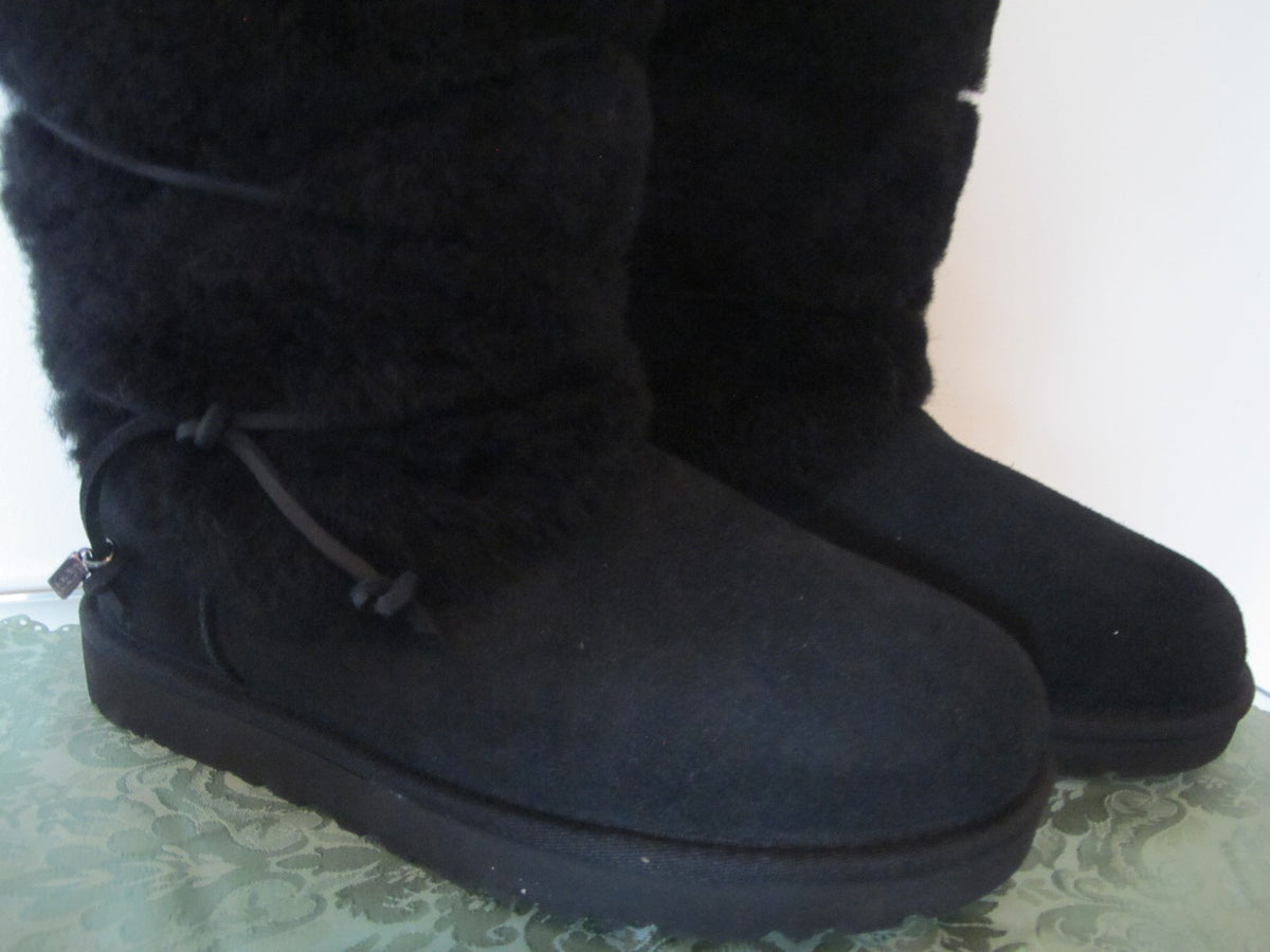 Ugg Australia women’s black suede and sheepskin New boots 