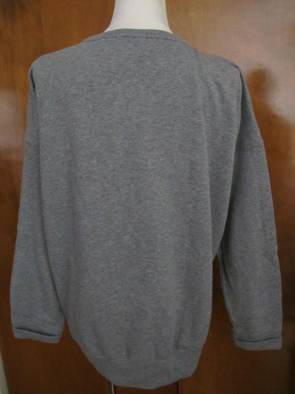 Gap Women's Flannel Cotton Gray Sweater Size Large 