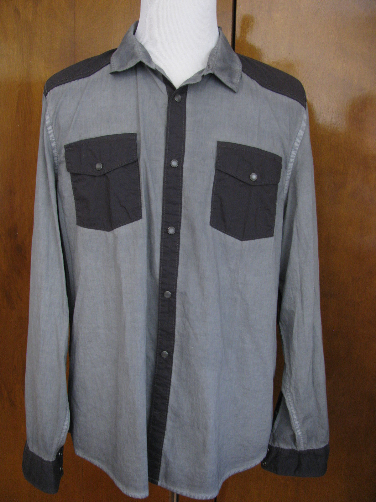 Guess men’s multi-color wave shirt slim fit XXL 