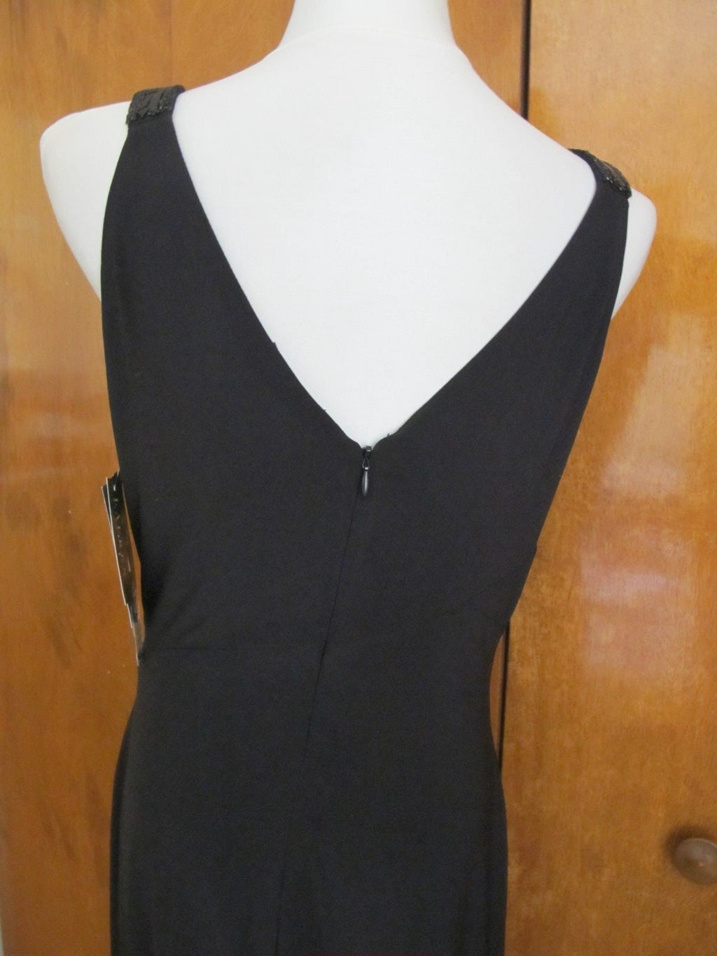 Ralph Lauren women's black sequined evening stylish NWT dress size 10 