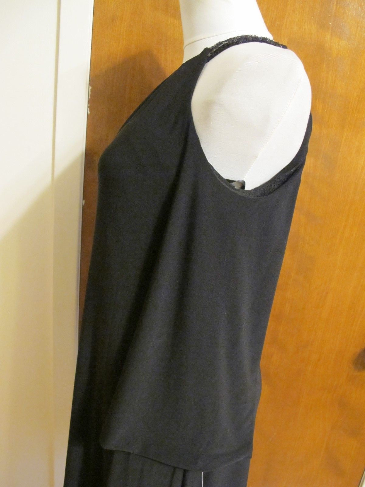 Lauren Ralph Lauren Women Black Lined Evening Cutout A-line Dress Size 4, 14