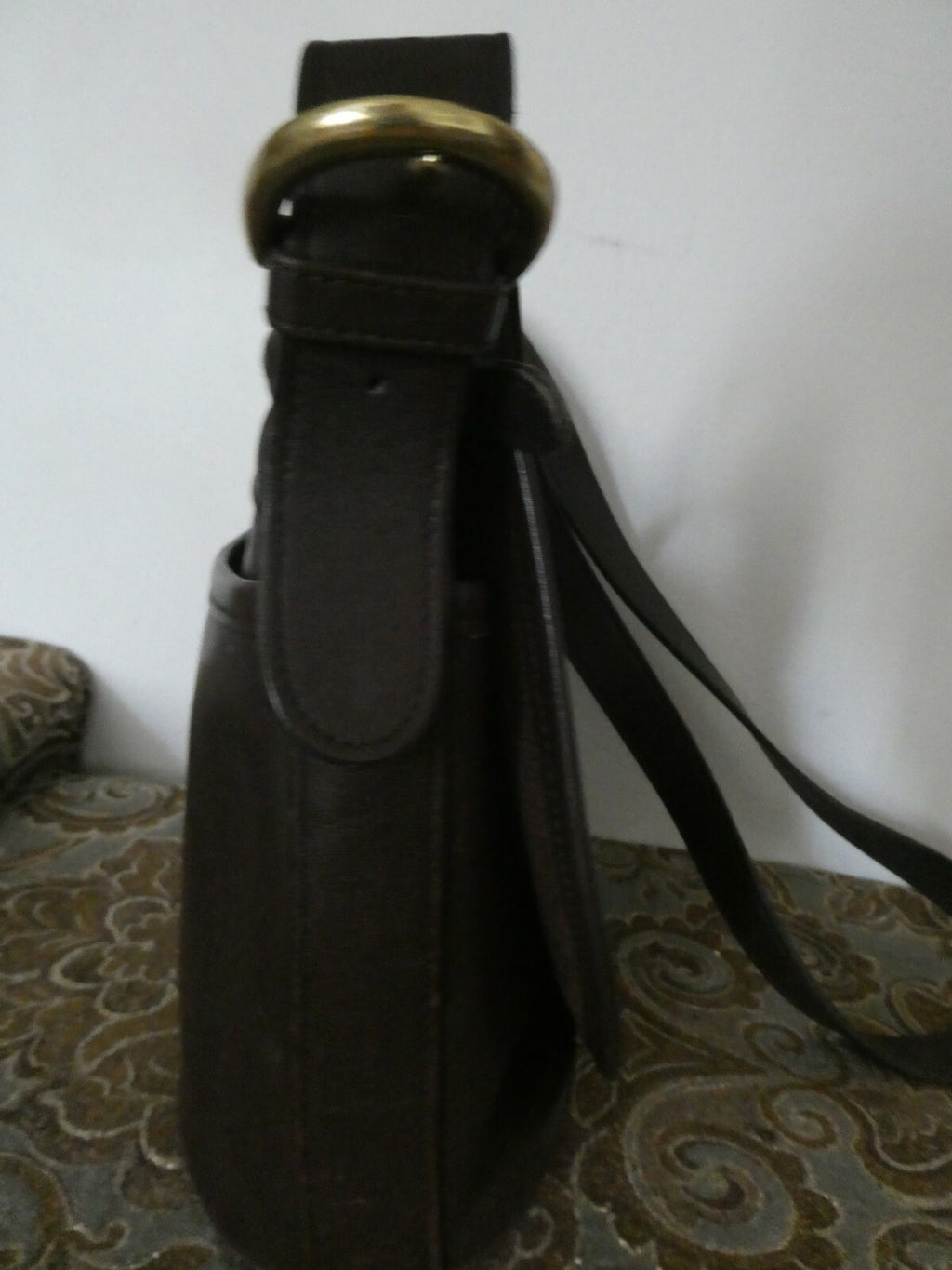 Vintage Coach Fletcher Crossbody Brown Leather Shoulder Bag Handbag 9C8Z-4150