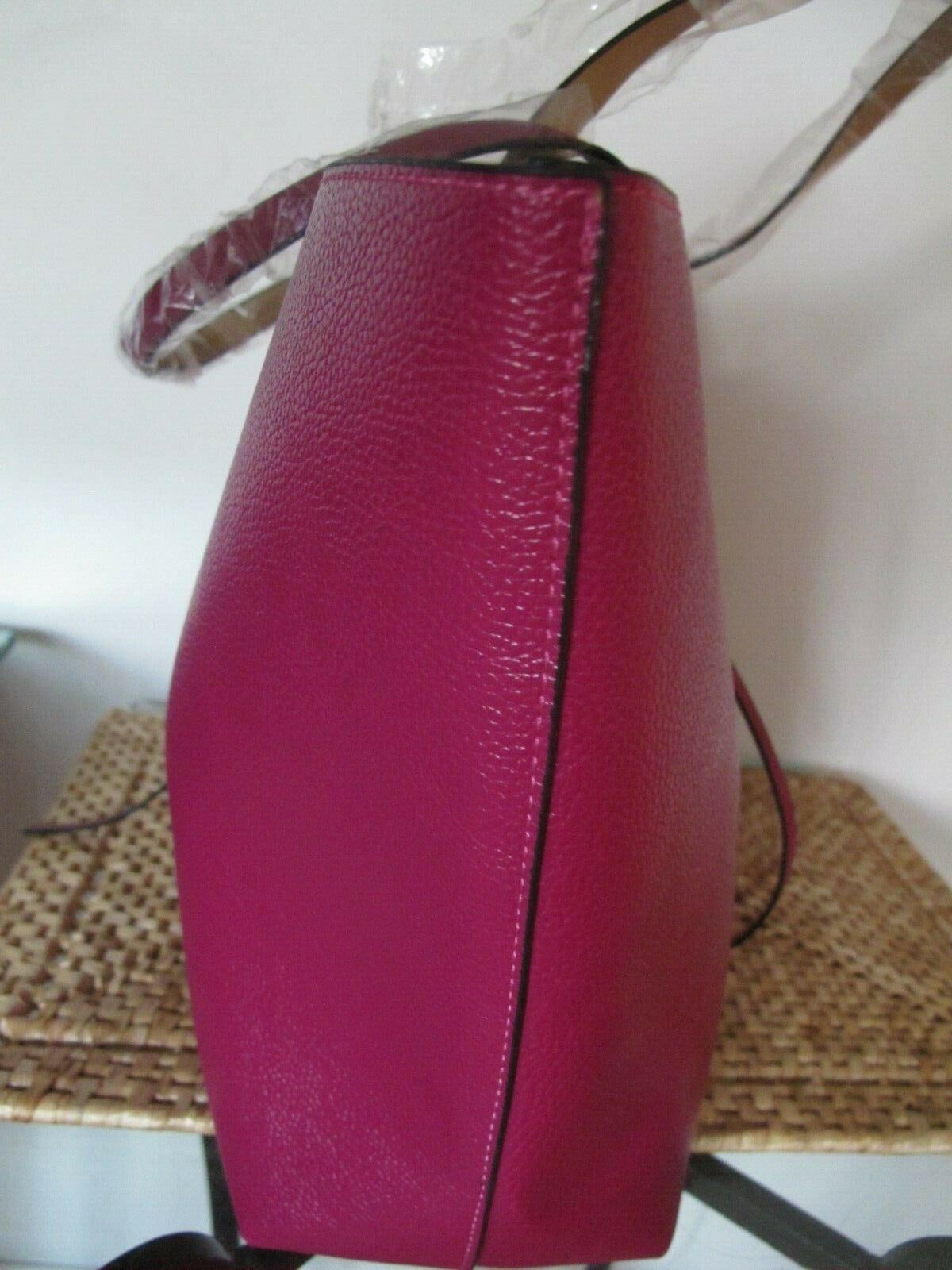 Tote Shoulder Large Reversible Handbag Purse Pink/Gold