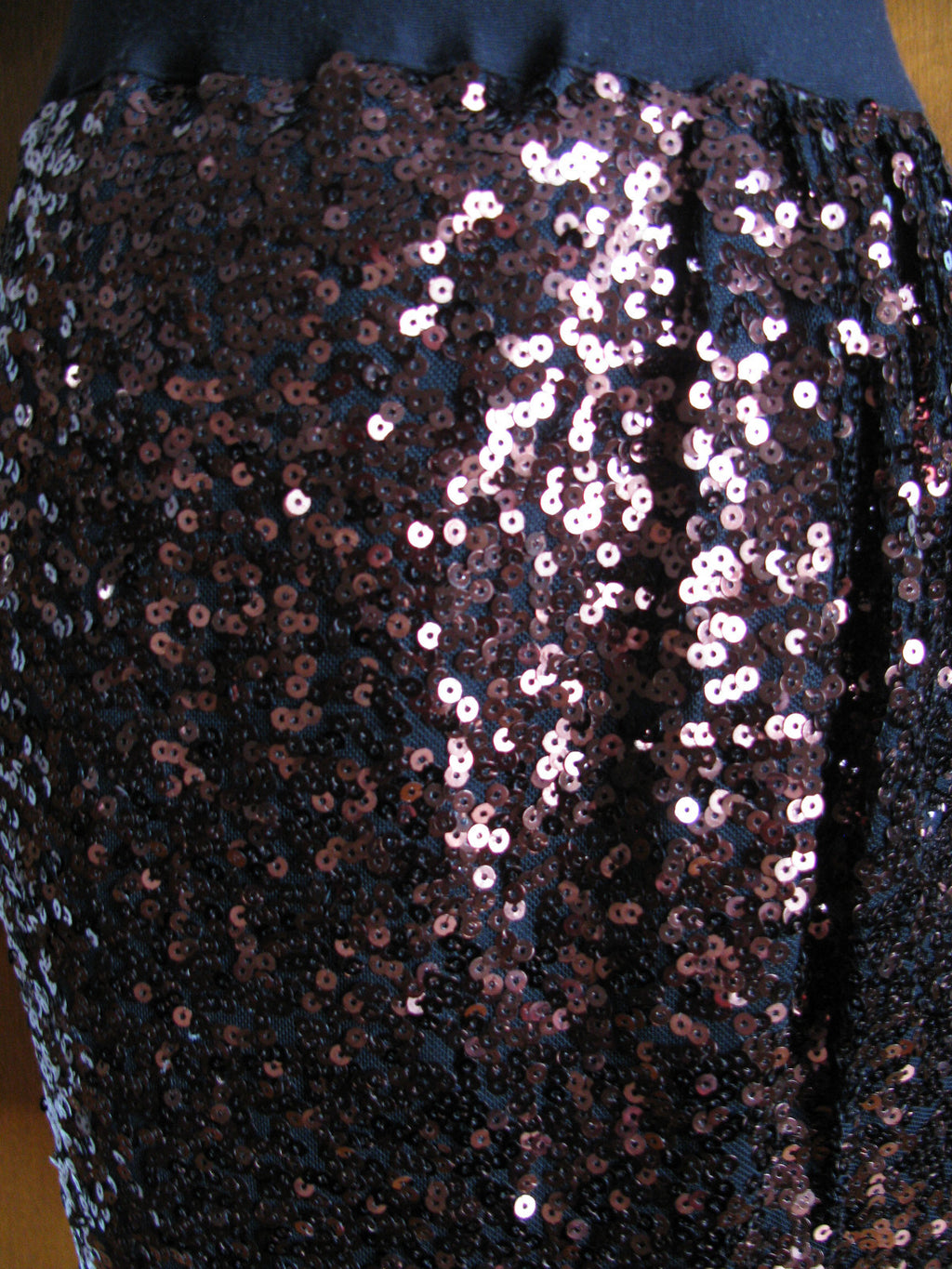 Michael Kors women’s black brown faux wrap evening skirt New