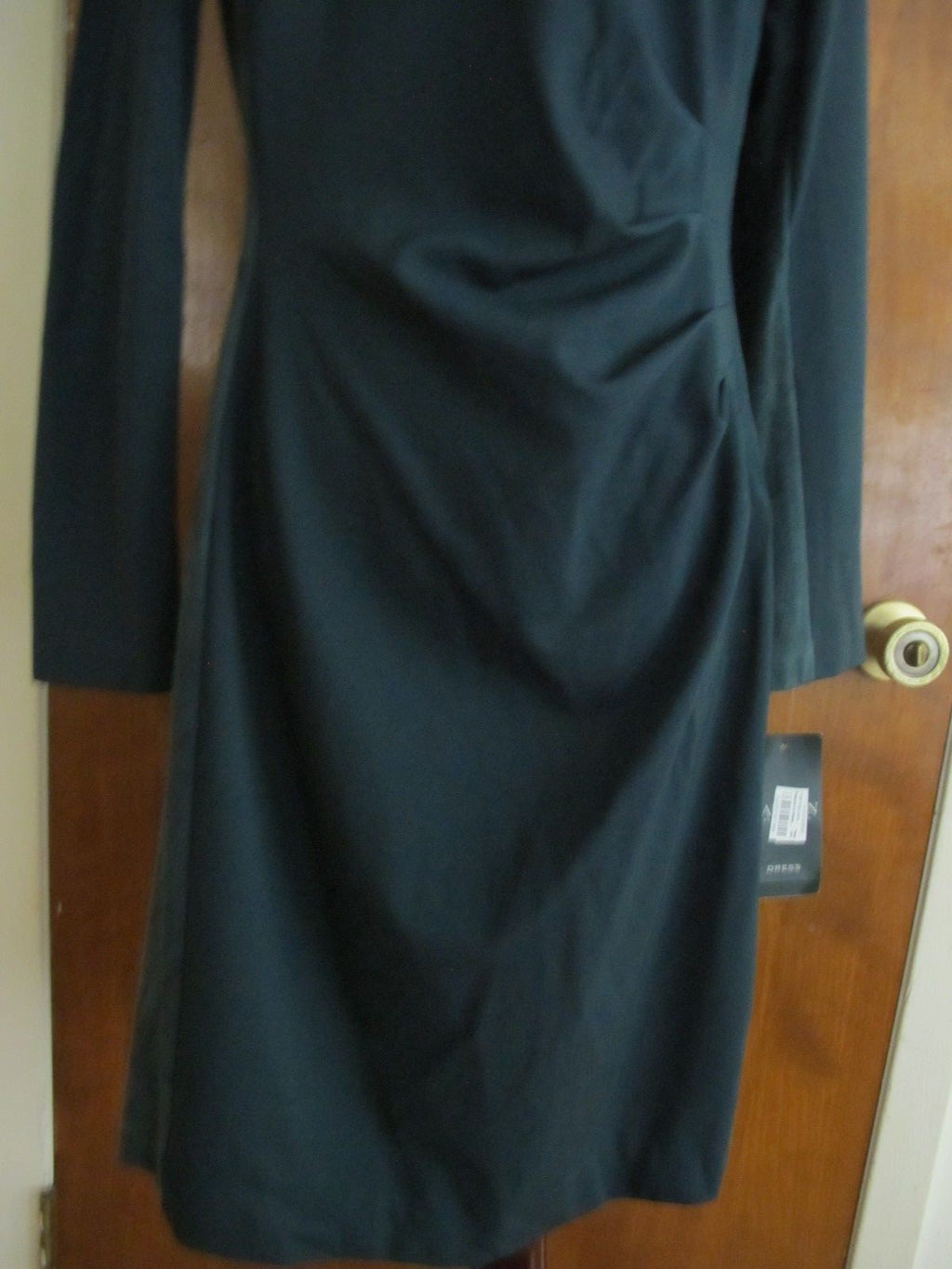 Ralph Lauren women's green evening gathered dress New