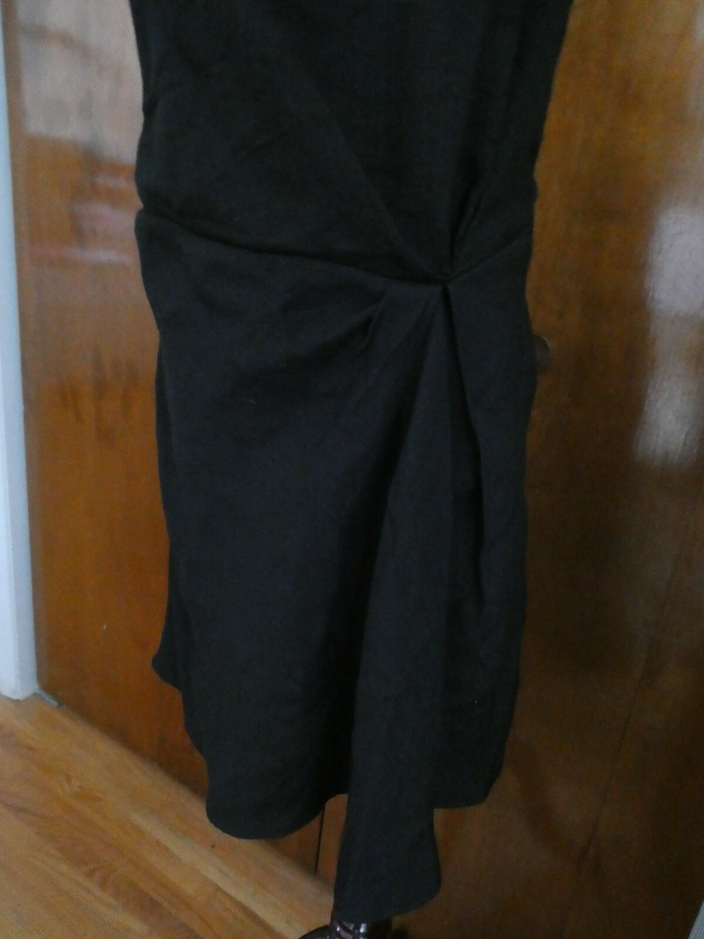 Rachel Roy womens stylish black mesh crafted  dress Large NWT
