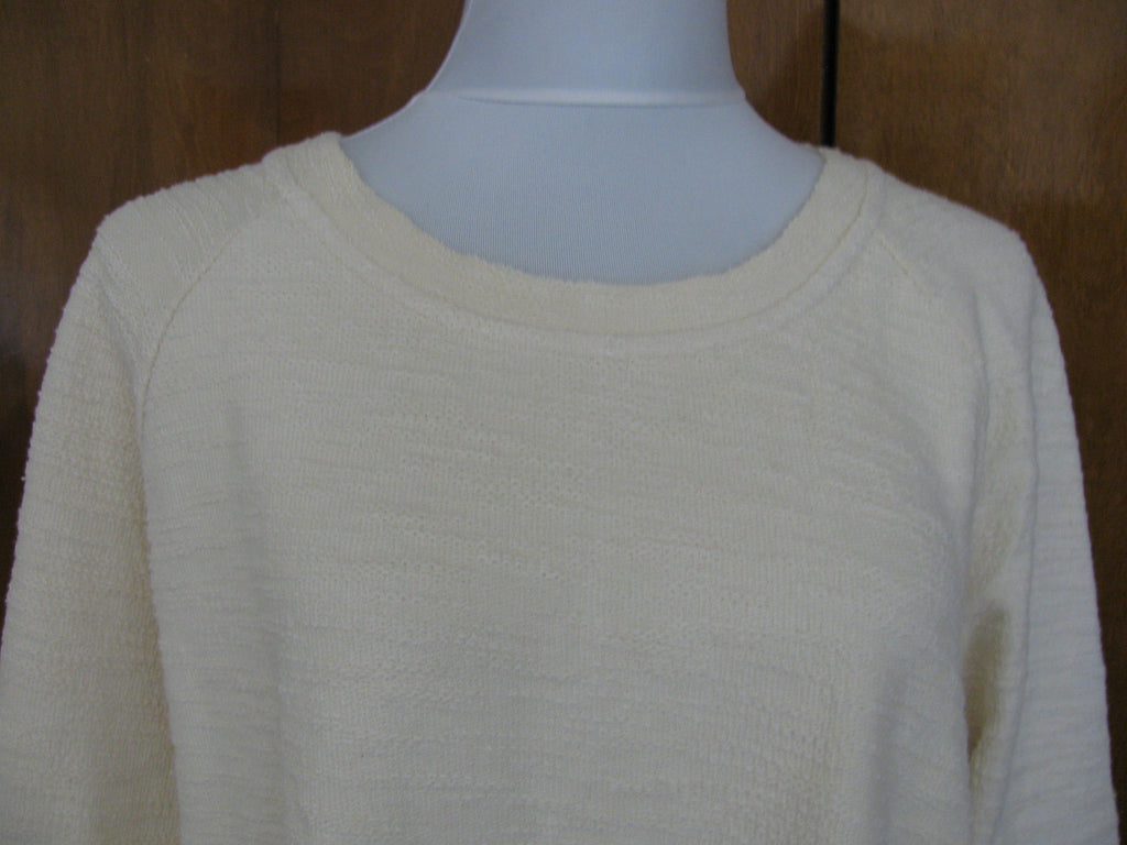 Anthropologie undiscovered eye womens ivory sweater M