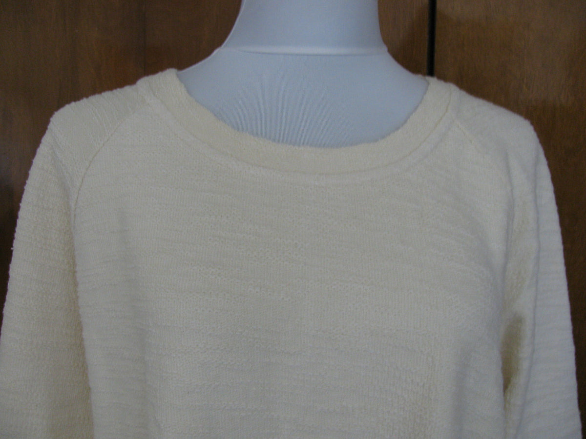 Anthropologie undiscovered eye womens ivory sweater M