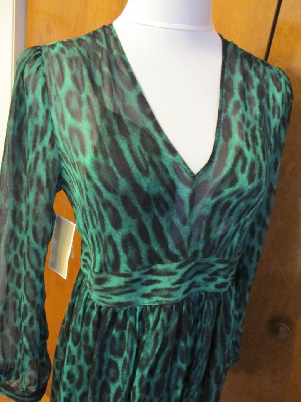 Michael Kors women’s palmetto green evening detailed lined dress 6 