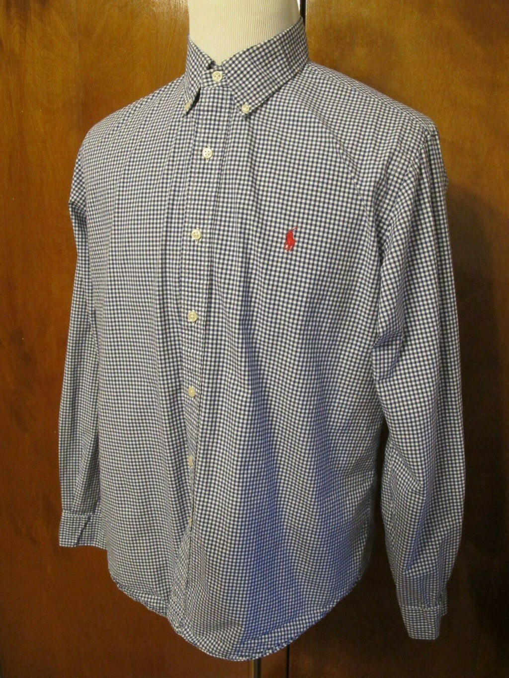 Ralph Lauren Men's Long Sleeve Button-up Plaid Shirt Size Large